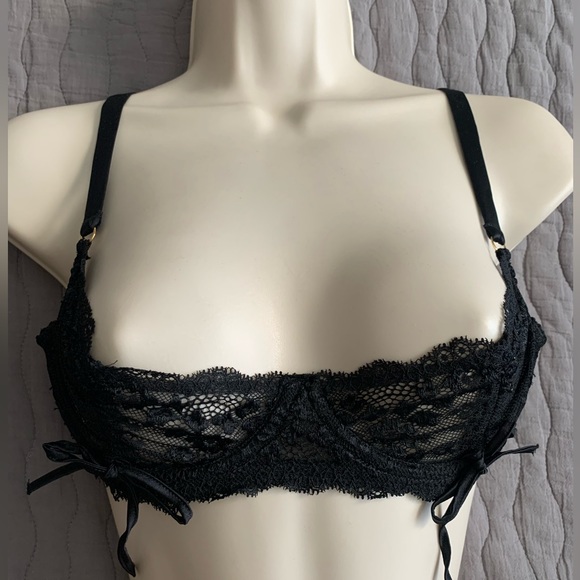 Myla high end UK brand black lace bra size M - Picture 2 of 11